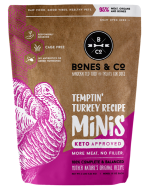 BONES & CO DOG TURKEY FROZEN 3LB-6LB
