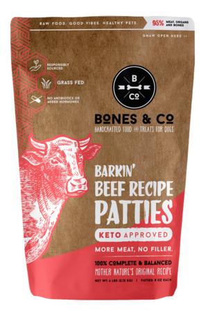 BONES & CO DOG BEEF FROZEN 3LB-6LB