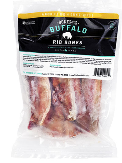 Bones&Co Raw Recreational Buffalo Rib Bones