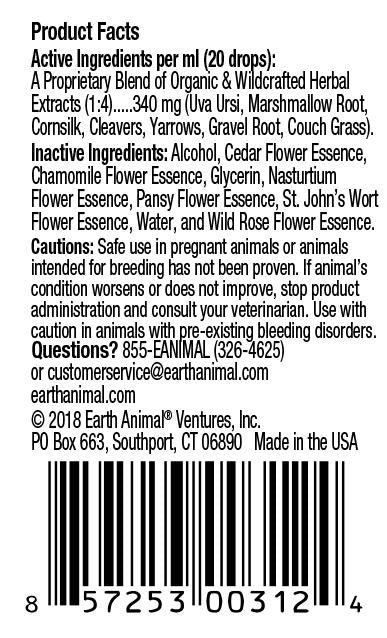 Earth Animal Urinary & Kidney Relief Organic Herbal Remedy 2oz