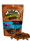 Wild Meadow Farms - Classic Pork Minis - USA Made Soft Jerky Training Treats for Dogs- 4oz