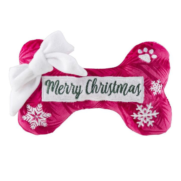 Zippy Paws Puppermint Bone Merry Christmas Dog Toy