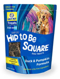 Lucy Pet Hip to Be Square Duck and Pumpkin Dog Treats 6oz.