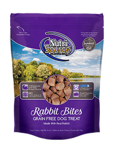 NutriSource Grain Free Rabbit Dog Treats-6oz