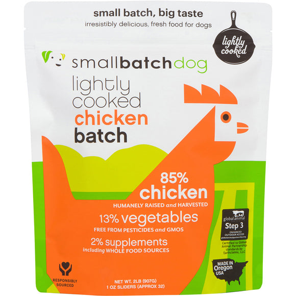 SmallBatch Dog Lightly Cooked Chicken Batch Formula