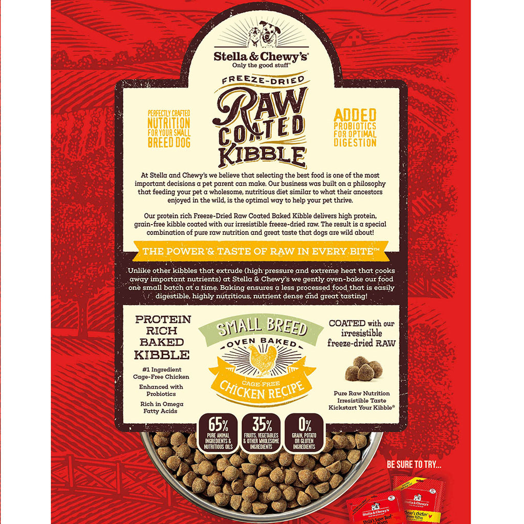Stella&Chewy's Raw Coated Small Breed Cage-Free Chicken Recipe