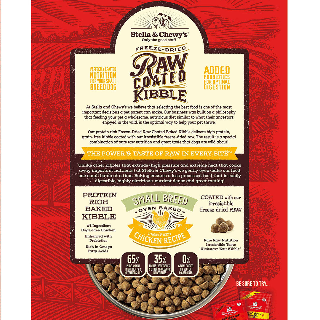Stella&Chewy's Raw Coated Small Breed Cage-Free Chicken Recipe