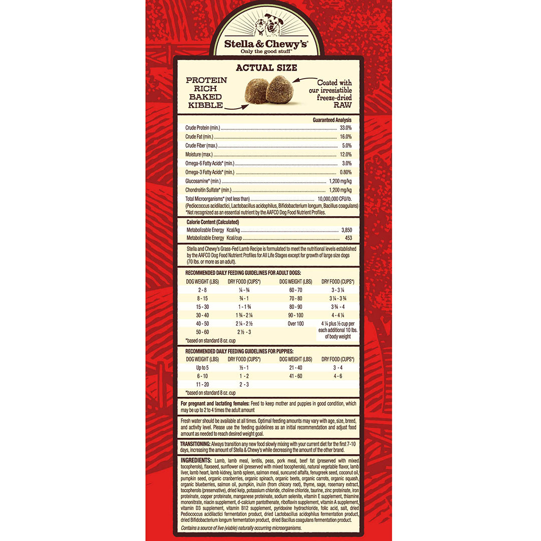 Stella&Chewy's Raw Coated Lamb Recipe 3.5lb