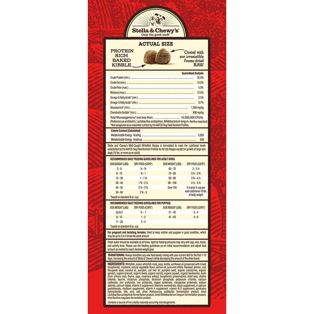Stella&Chewy's Raw Coated Wild-Caught Whitefish Recipe 3.5lb