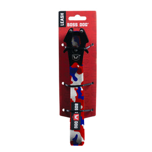 Boss Dog Tactical Leash - Red White & Blue