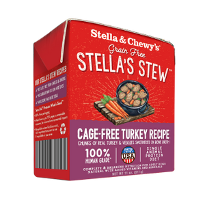 Stella & Chewy's Cage-Free Turkey Wet Food Stew for Dogs, 11-oz