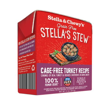 Stella & Chewy's Cage-Free Turkey Wet Food Stew for Dogs, 11-oz