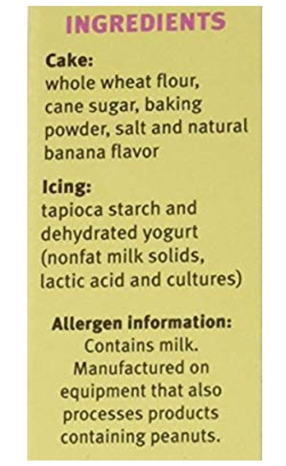 Puppy Cake Mix - Banana Cake Mix and Frosting for Dogs