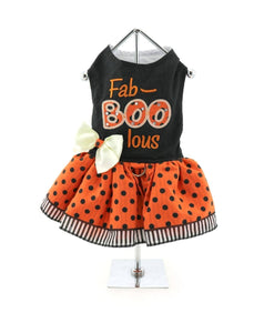 Halloween Dog Harness Dress - Fab-BOO-lous Small Halloween Dog Harness Dress - Fab-BOO-lous Small