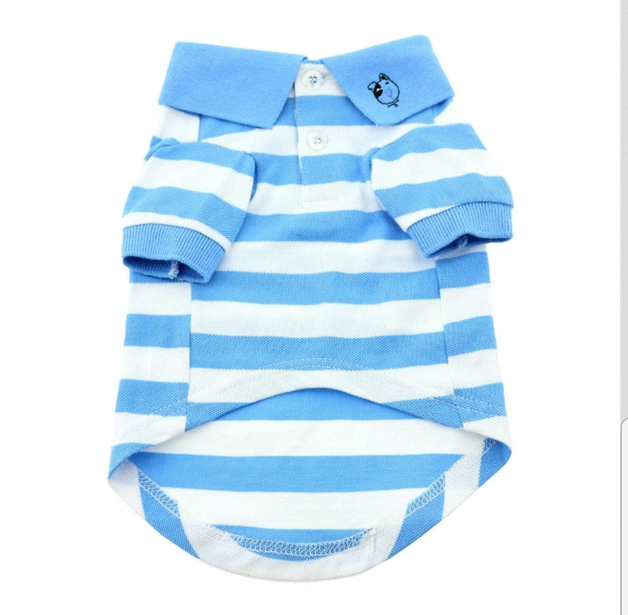 Striped Polo Dog Shirt