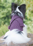 Plum Scarf Dog Sweater