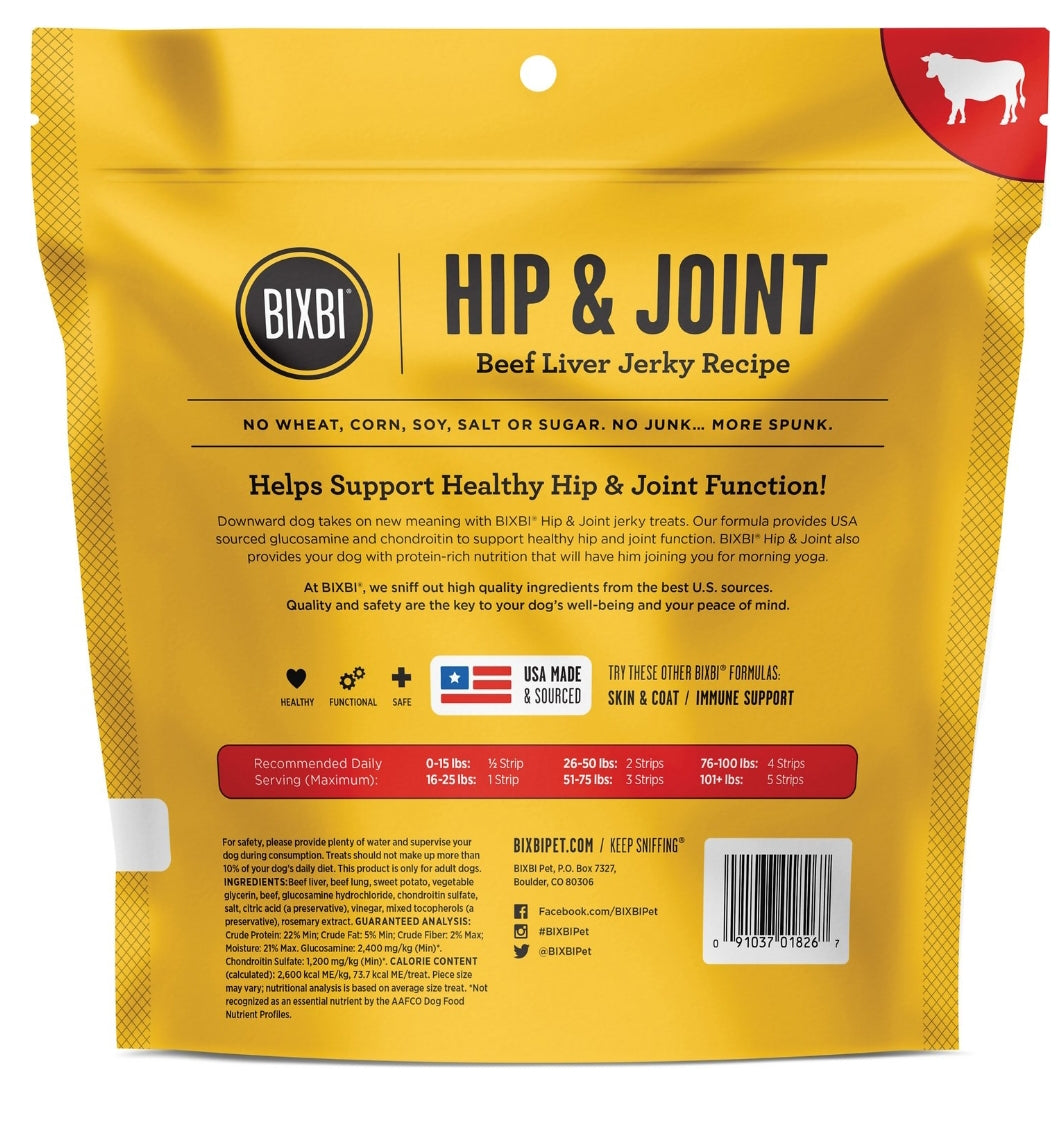 Bixbi Hip & Joint Beef Jerky Dog Treats