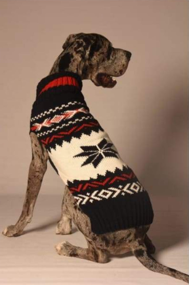 Chilly Dog Navy Vail Dog Sweater