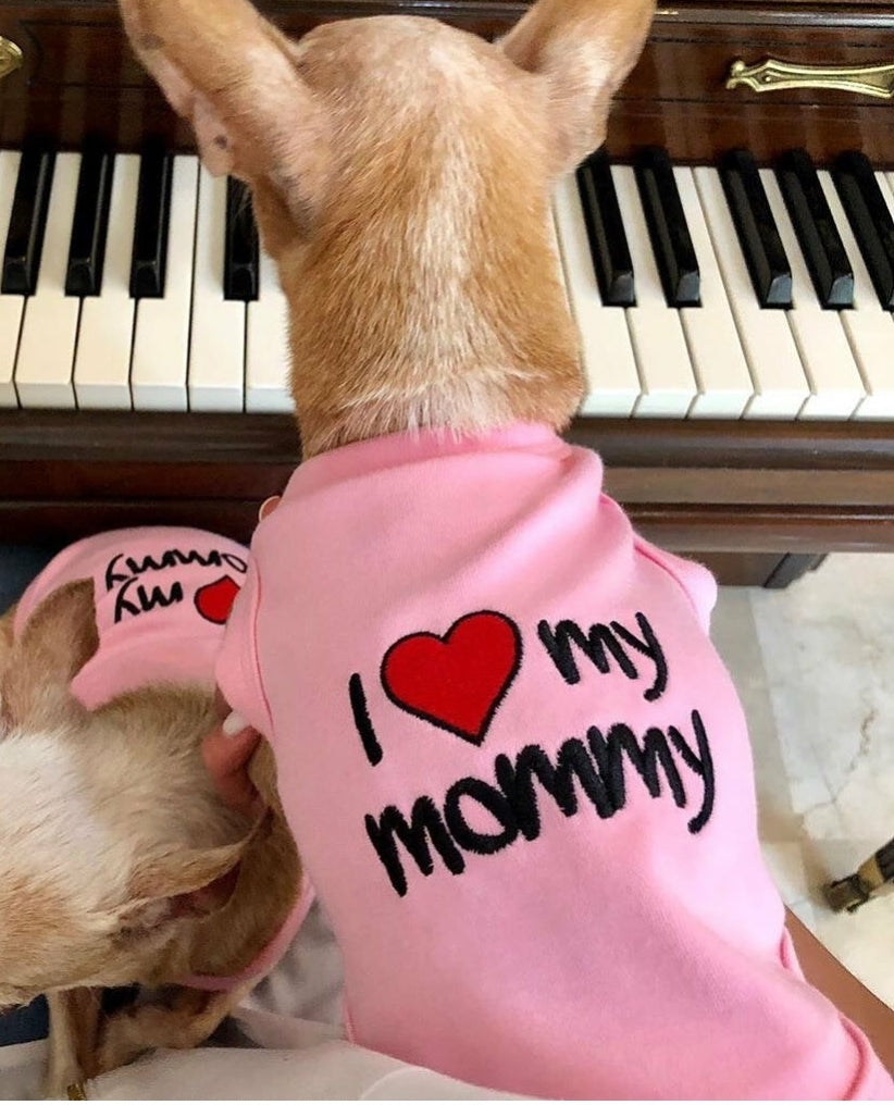 I Love My Mommy T-shirt Pink