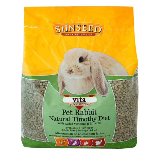 Sunseed Vita Sunscription Pet Rabbit Natural Timothy Diet