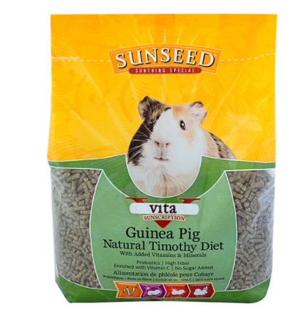 Sunseed Vita Sunscription Natural TImothy Guinea Pig Food 5lb