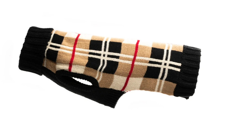 Fabdog Camel Plaid Sweater