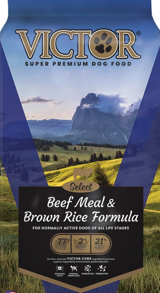 Victor dog food beef outlet