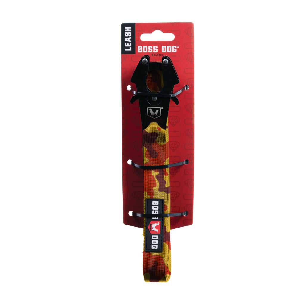 Boss Dog Tactical Leash - Orange Camo