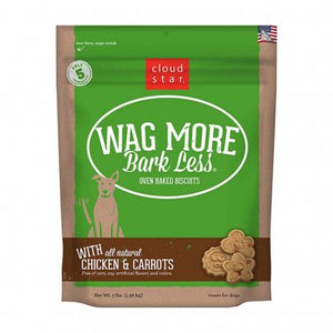 Cloud Star® Wag More Bark Less® Chicken & Carrots Oven Baked Dog Biscuits 3 Lbs