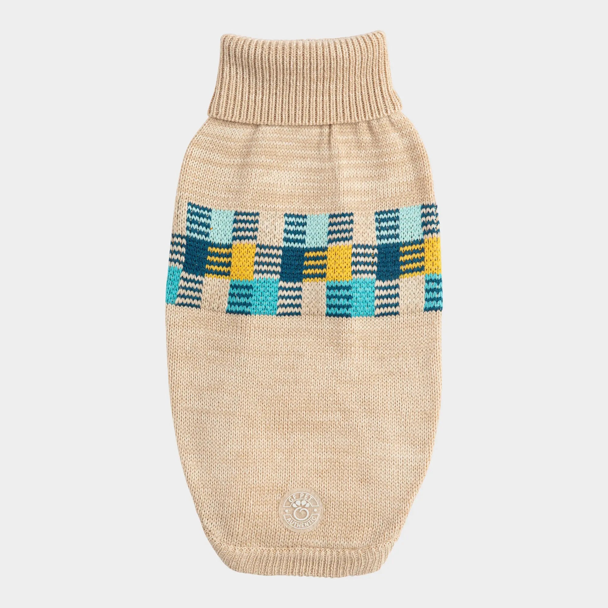GF Pet Zoom Winter Sailor Dog Sweater | Oatmeal Mix