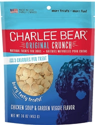 Charlee Bear Chicken Soup & Garden Veggies Flavor Dog Treats, 16-oz bag