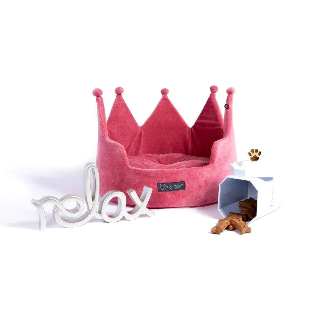 CROWN BED PINK Pet Empire and Supplies