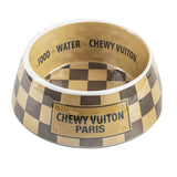 Checker Chewy Vuiton Paris Bowl Medium