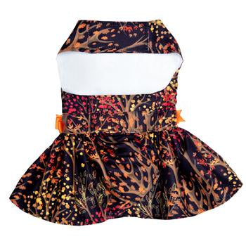 Doggie Design Fall Leaves Dog Dress With Leash