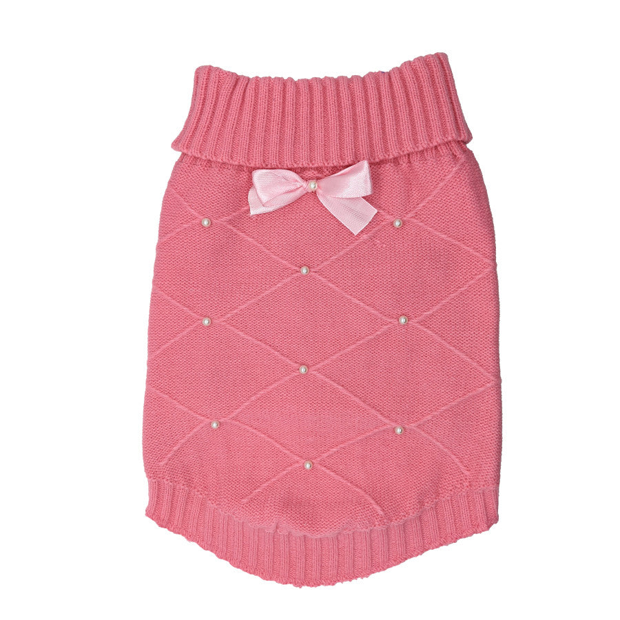 Fashion Pet Flirty Pearl Pink Dog Sweater