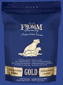 Fromm Dog Reduced Activity & Senior Gold Dry Dog Food 4lb Bag