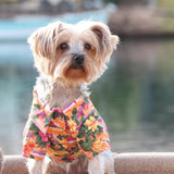 Doggie Design Sunset Hibiscus Hawaiian Camp Shirt