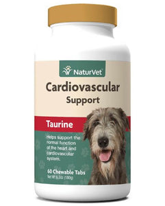 NaturVet Cardiovascular Support Taurine Tablets Heart Supplement for Dogs