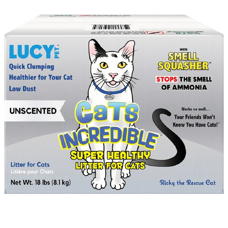 Lucy Pet Products Unscented Clumping Clay Cat Litter