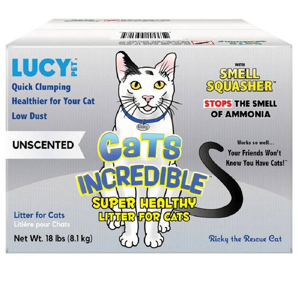 Lucy Pet Products Unscented Clumping Clay Cat Litter Pet Empire