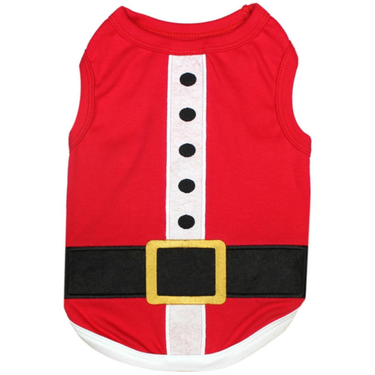 Parisian Pet Santa's Outfit Dog Tank Red