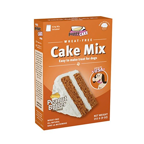 Puppy Cake Mix Peanut Butter Cake Mix and Frosting for Dogs