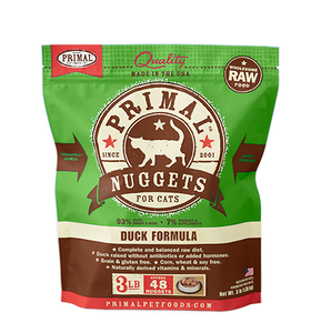 PRIMAL CAT DUCK NUGGETS FROZEN 3LB Pet Empire and Supplies