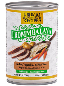 Fromm balaya Turkey, Vegetable, & Rice Stew Canned Dog Food 12.5z