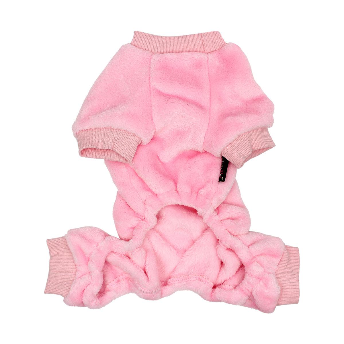 Parisian Pet Velour Dog Pajamas Blush Pink