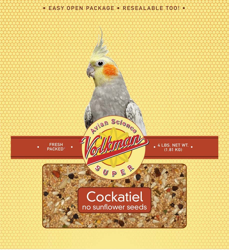 Volkman Seed Avian Science Super Cockatiel No Sunflower 4lb