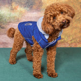 Doggie Design Weekender Quilted Hoodie Dog Jacket - Royal Blue