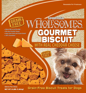 SPORTMiX Wholesomes Gourmet Biscuits with Cheese Dog Treats