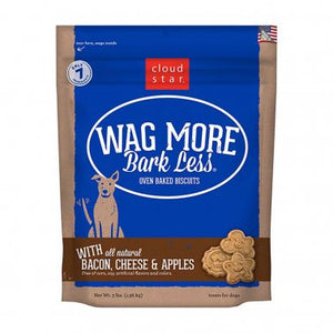 Cloud Star® Wag More Bark Less® Bacon, Cheese & Apples Oven Baked Dog Biscuits 3 Lbs